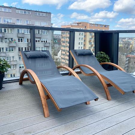 Hanza Tower Apartament Premium Plus Stettino Esterno foto
