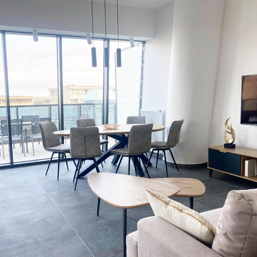 Hanza Tower Apartament Premium Plus Stettino Esterno foto