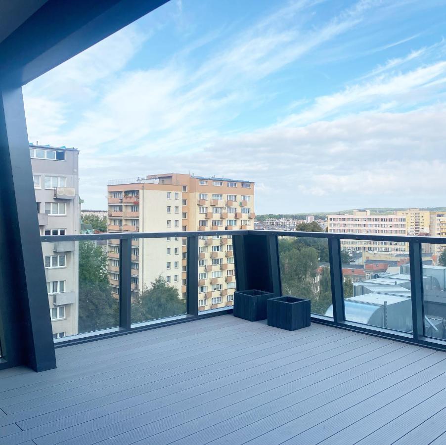 Hanza Tower Apartament Premium Plus Stettino Esterno foto