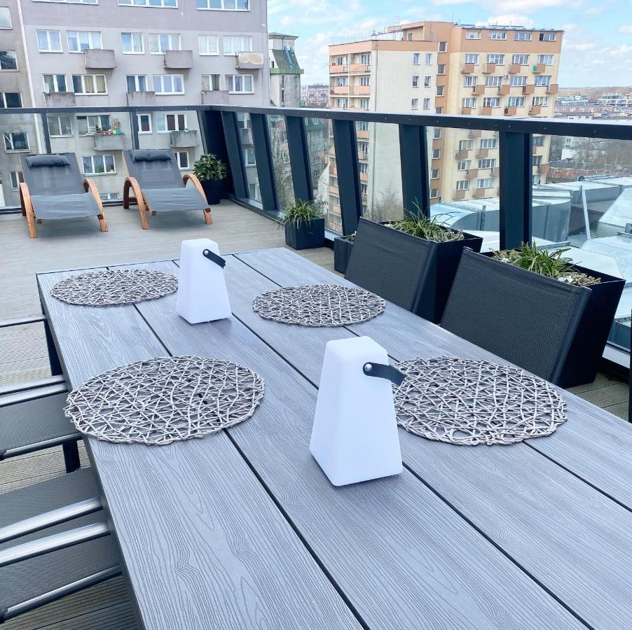 Hanza Tower Apartament Premium Plus Stettino Esterno foto
